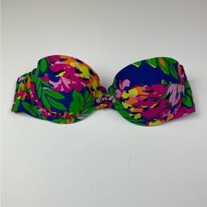 Aerie Holly Floral Bikini Top Size 34B